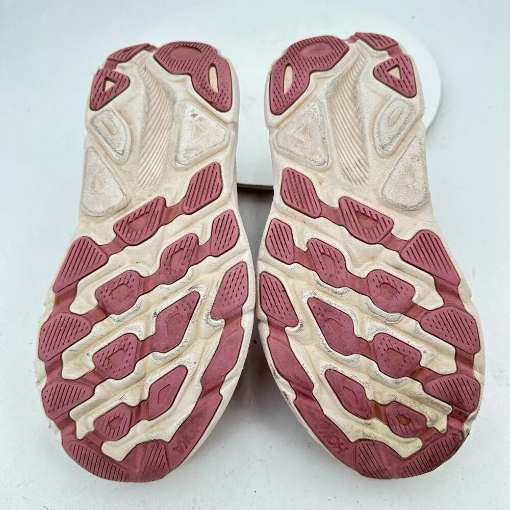 Hoka One One Clifton 9 Women Size 9B 1127896-PMPW Pink Mauve Pale Peach Shoes - Picture 8 of 12